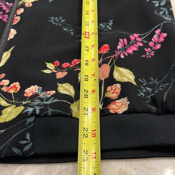 M&S Collection Black Floral Bomber Jacket | UK 14 / US 10 - Picture 14 of 15